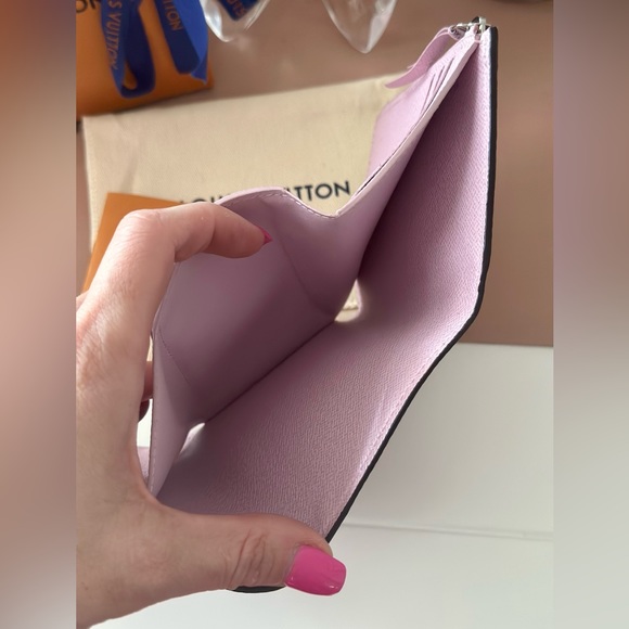 Louis Vuitton Epi Tropical Victorine Compact Wallet Blue Rose - Picture 9 of 13